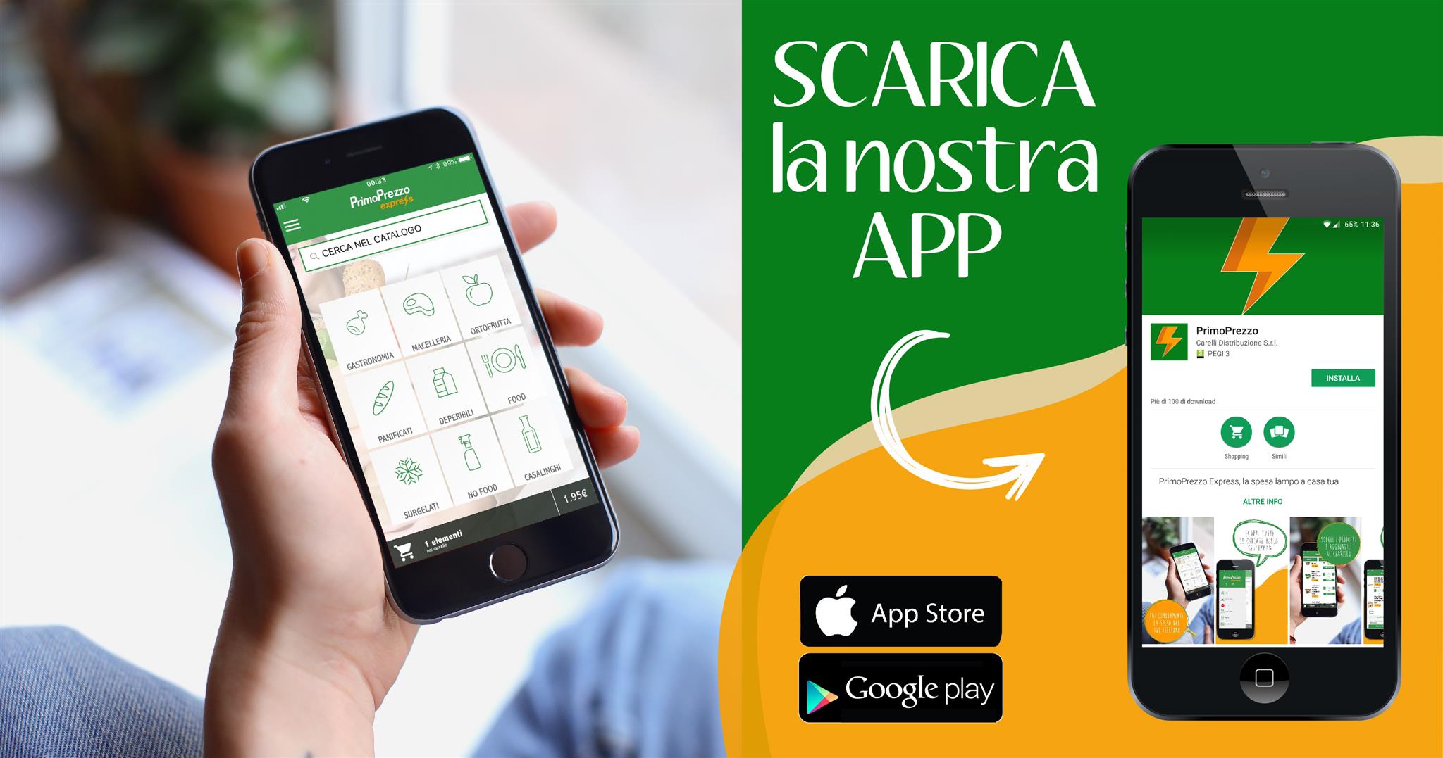 Spesa online: ordina in pochi secondi con l'App PrimoPrezzo
