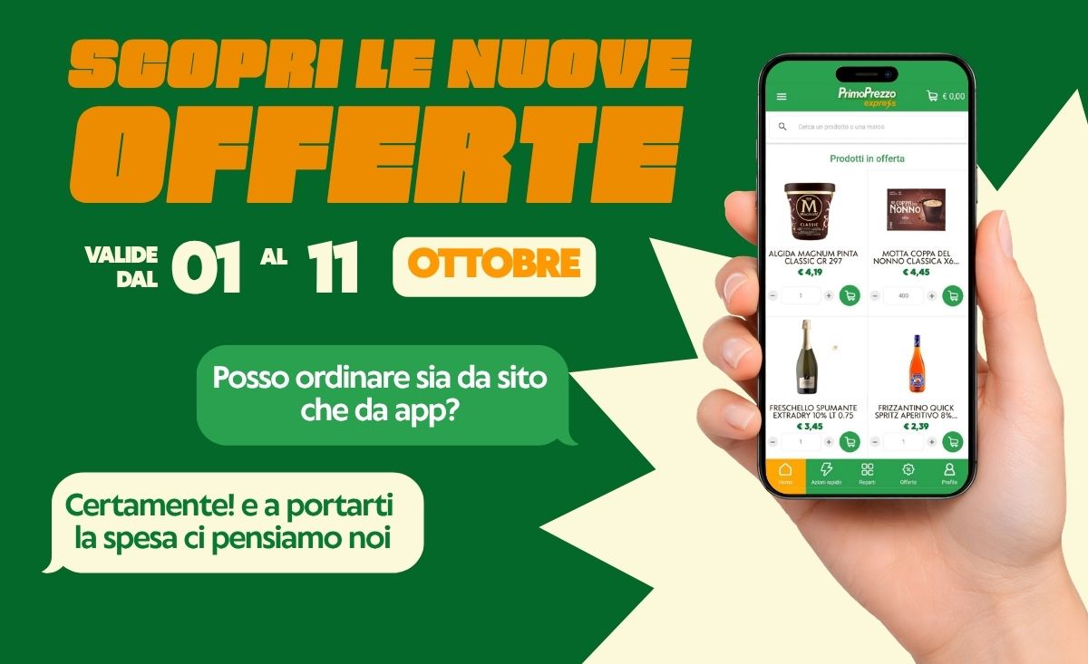 NUOVE OFFERTE 01-11 OTTOBRE