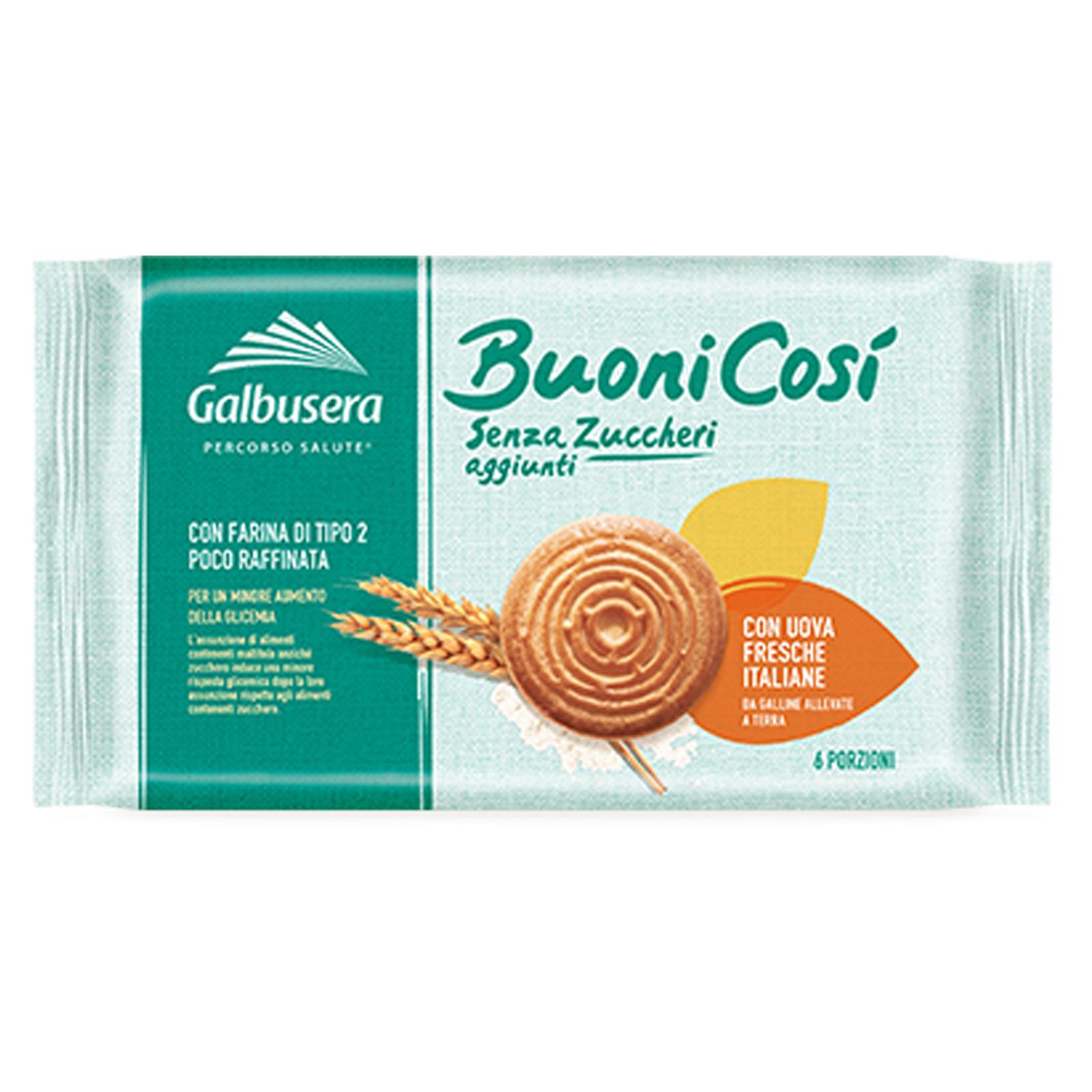 GALBUSERA MEGLIO COSI BISCOTTI SENZA ZUCCHERO GR 300