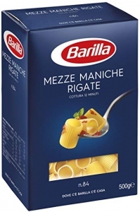 BARILLA MEZZE MANICHE RIGATE N.84 GR 500