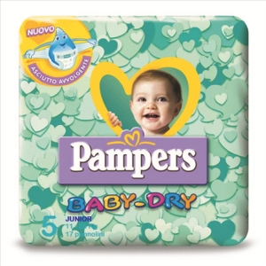 PAMPERS BABY DRY JUNIOR PZ 17