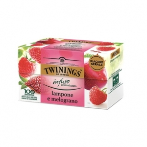 TWININGS INFUSO LAMPONE MELOGRANO G.40*20 BUSTINE